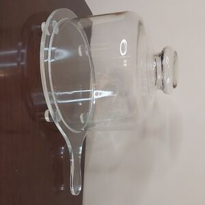 Clear Glass Cloche with Handle